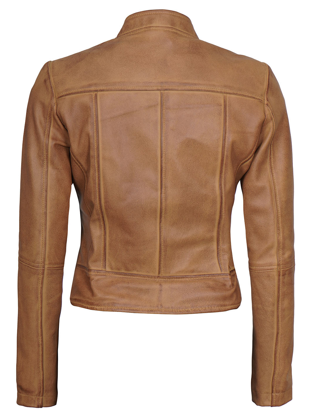 Womens Camel Leather Jacket