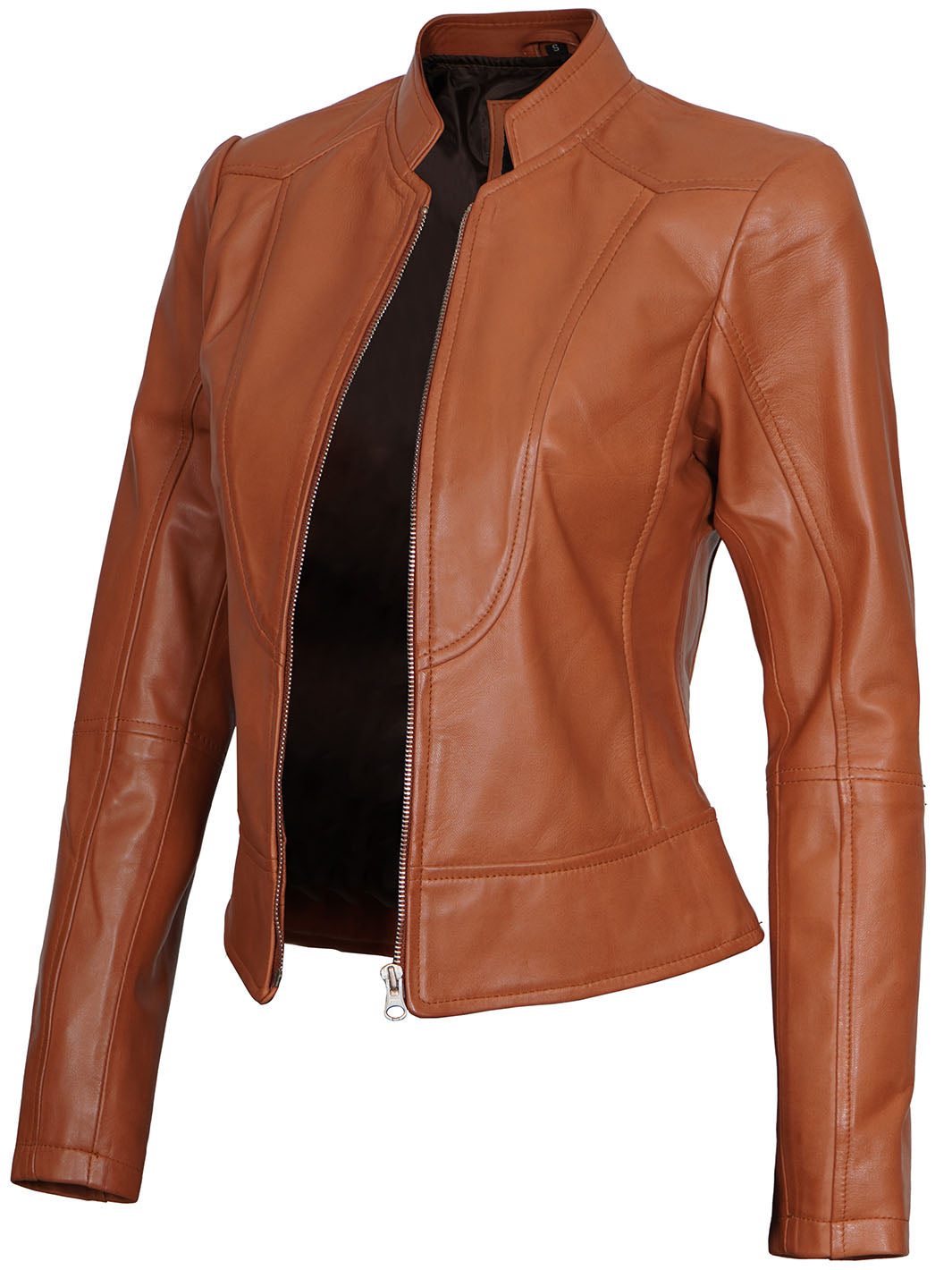 Womens Cafe Racer Leather Jacket