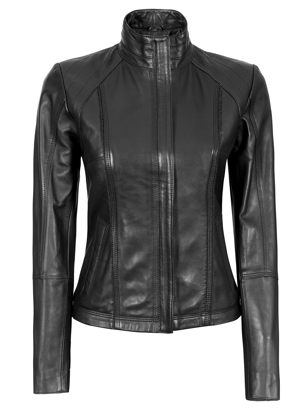 Blacker biker leather jacket
