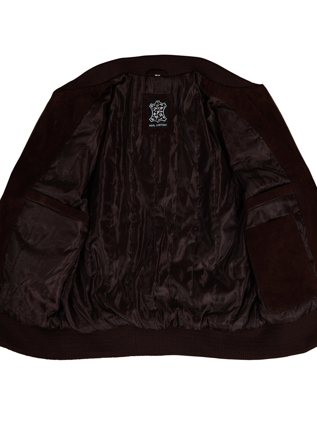 Mens Front zip closure leather jacket