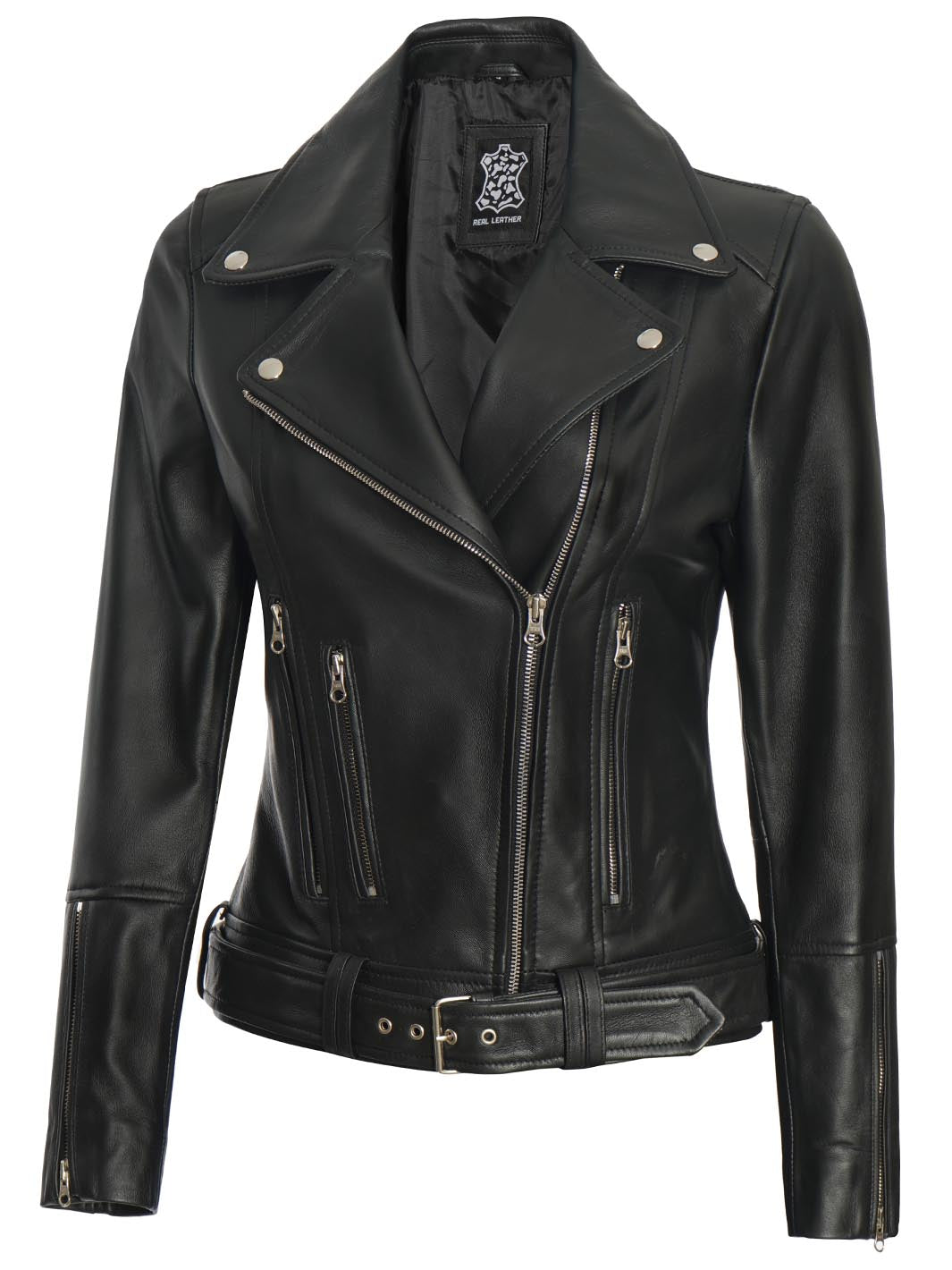 Aldo Womens Black Leather Jacket