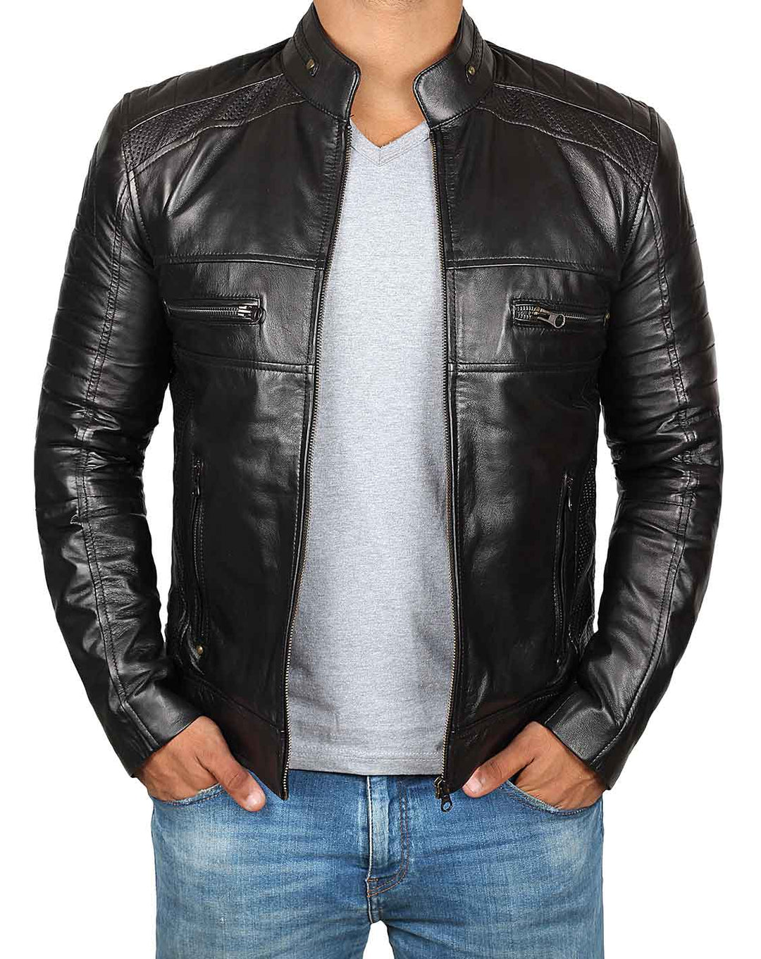 cafe racer leather jacket