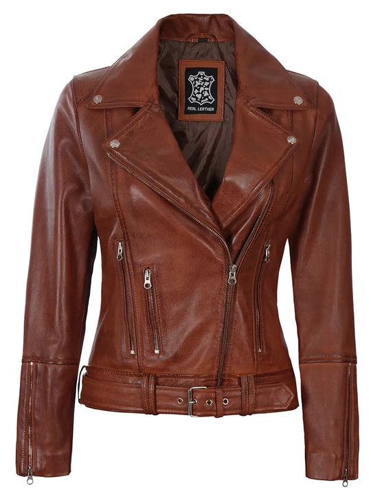 Womens Motorcycle leather jacket
