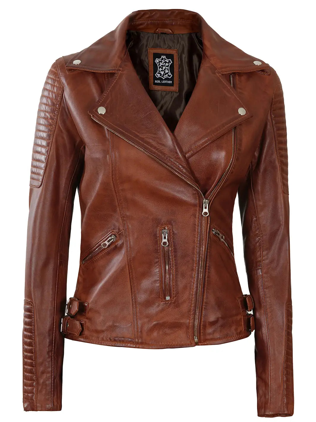 Women motorcycle leather jacket