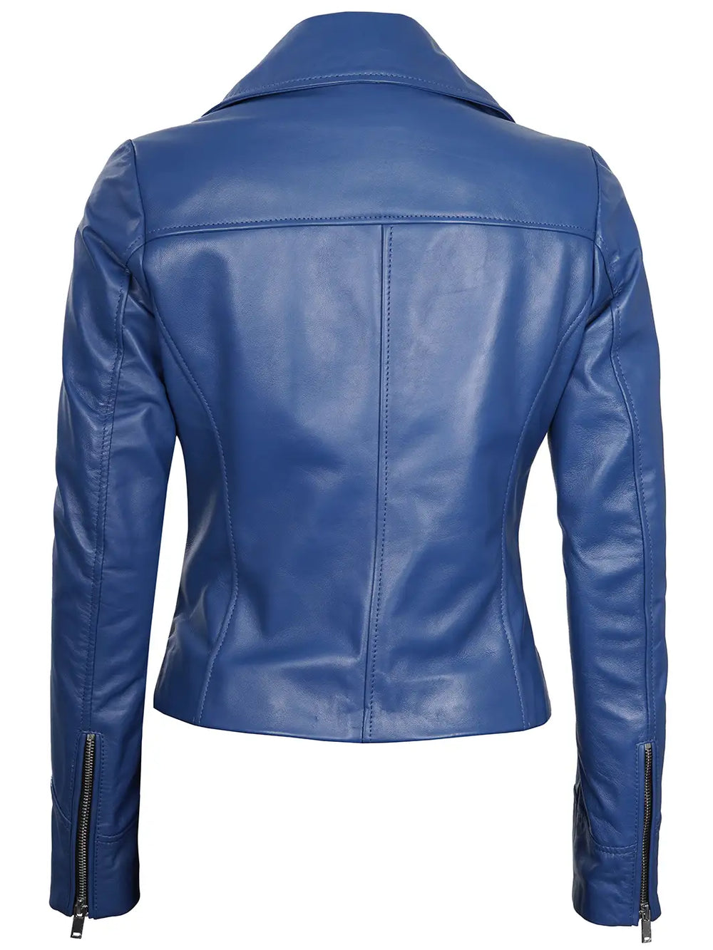 Women leather biker jacket