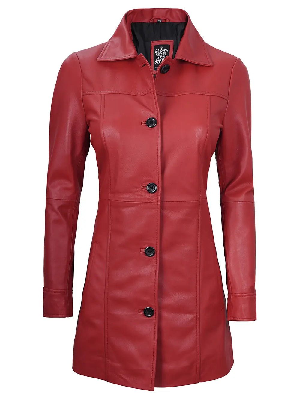 Leather car coats ladies hot sale