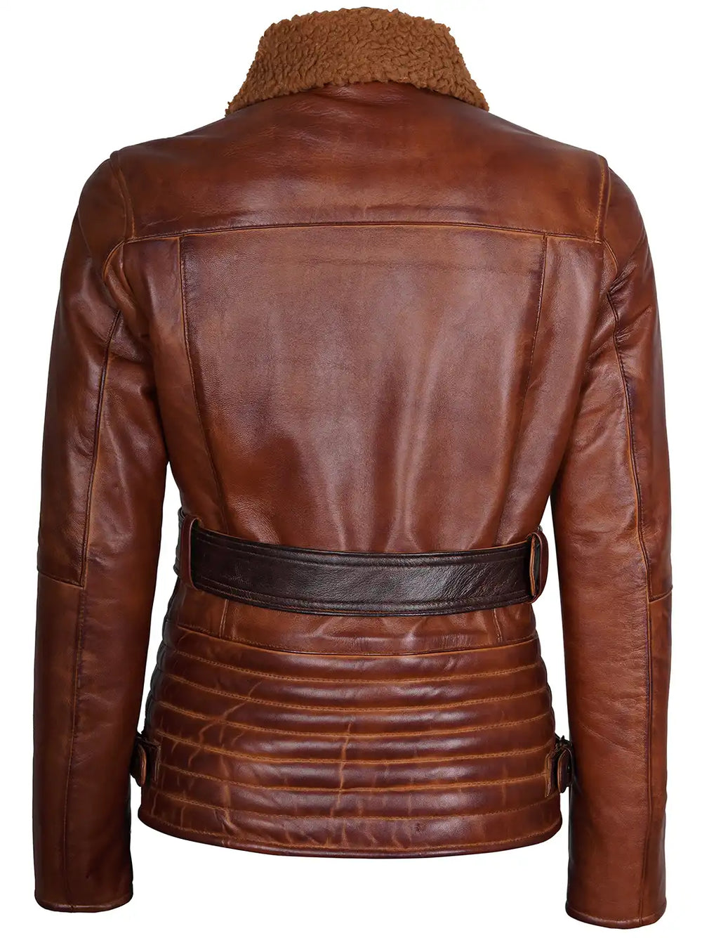 Sherpa Brown Leather Jacket