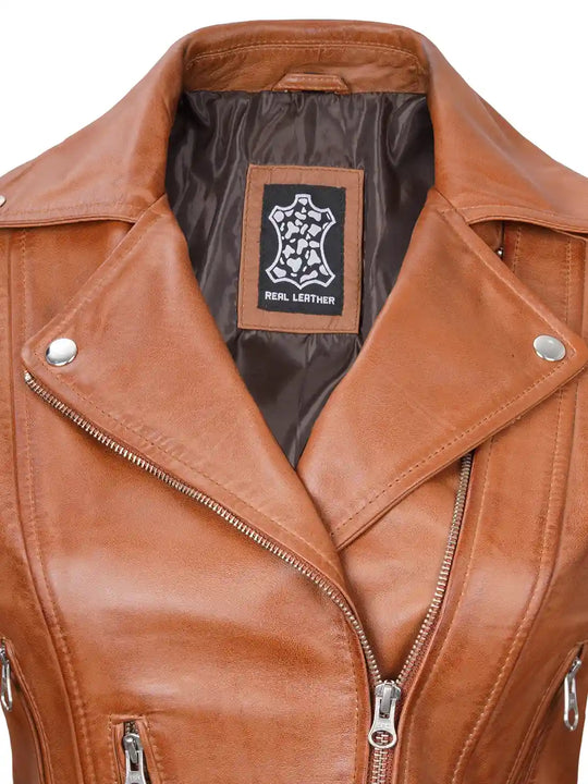 Women leather jacket
