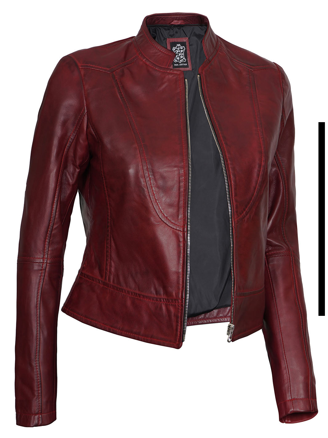 Maroon Real Lambskin Leather Jacket