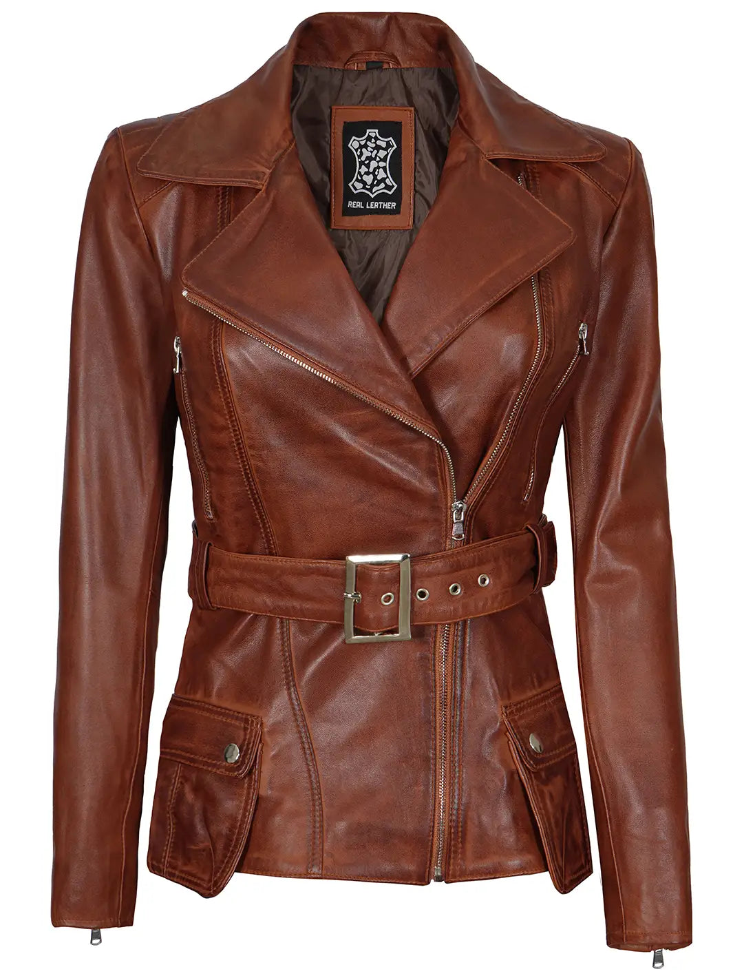 leather biker jacket for women