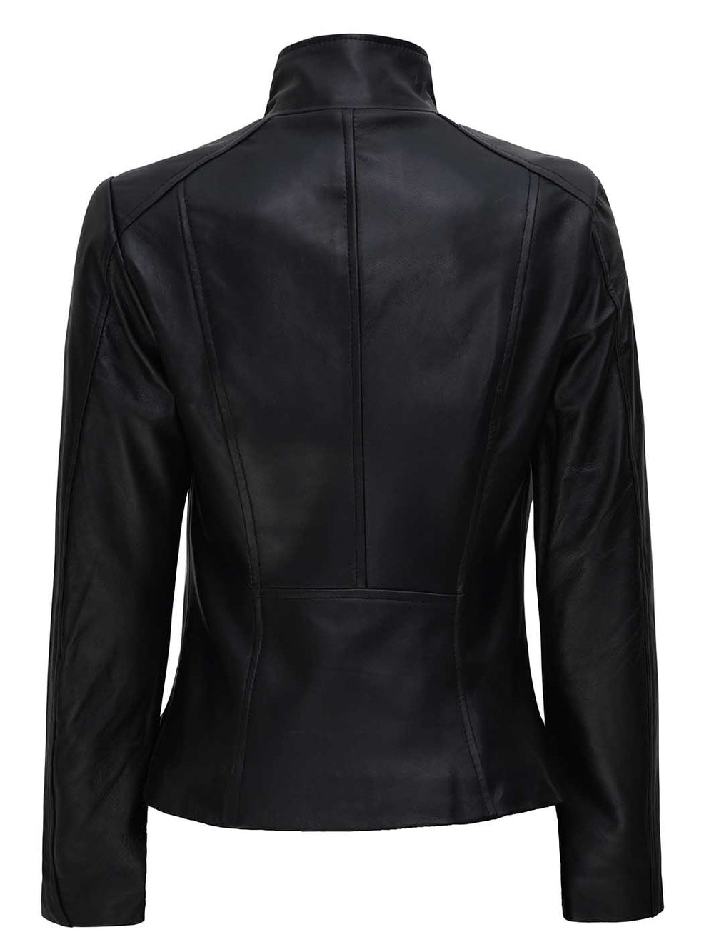 Arezzo Black Leather Jacket Women