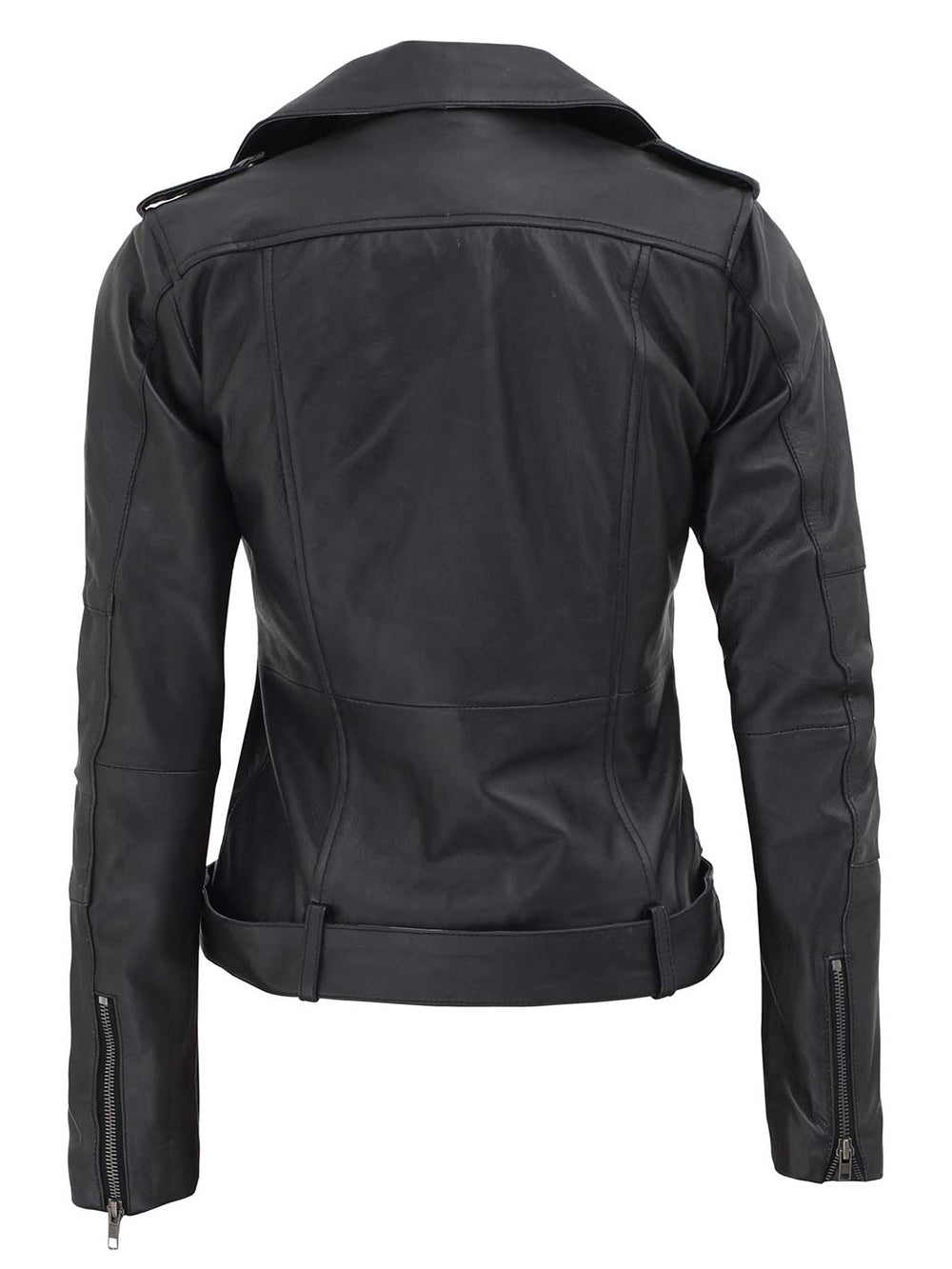 Barletta Womens Black Leather Jacket