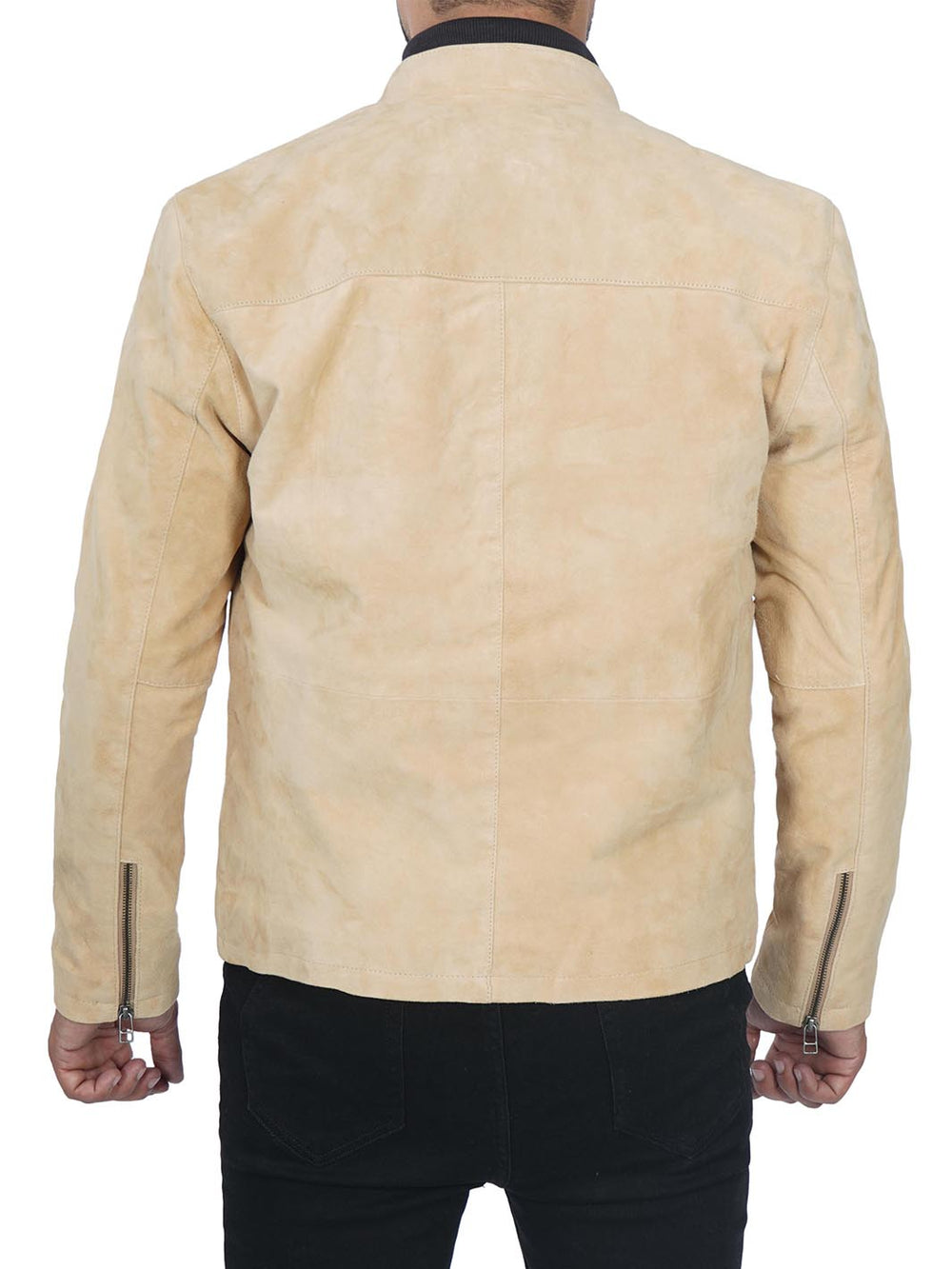 Morocco Mens Brown Suede Leather Jacket