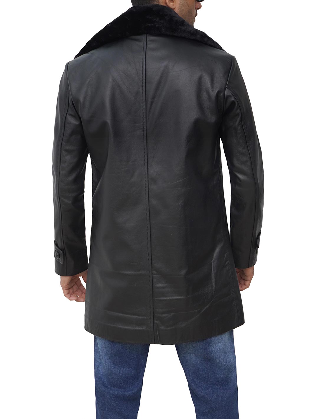 Mens Car leather coat