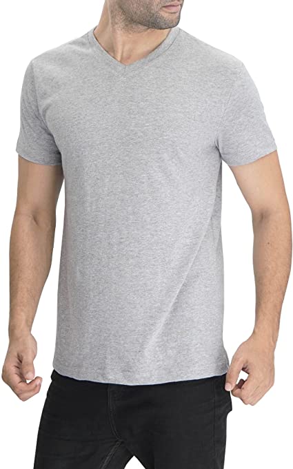 Herren-T-Shirt mit V-Ausschnitt und kurzen Ärmeln 