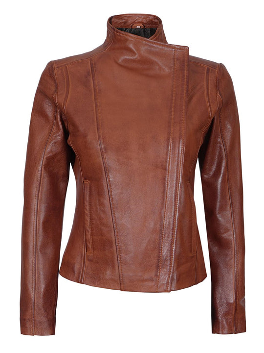 Women biker Leather Jacket