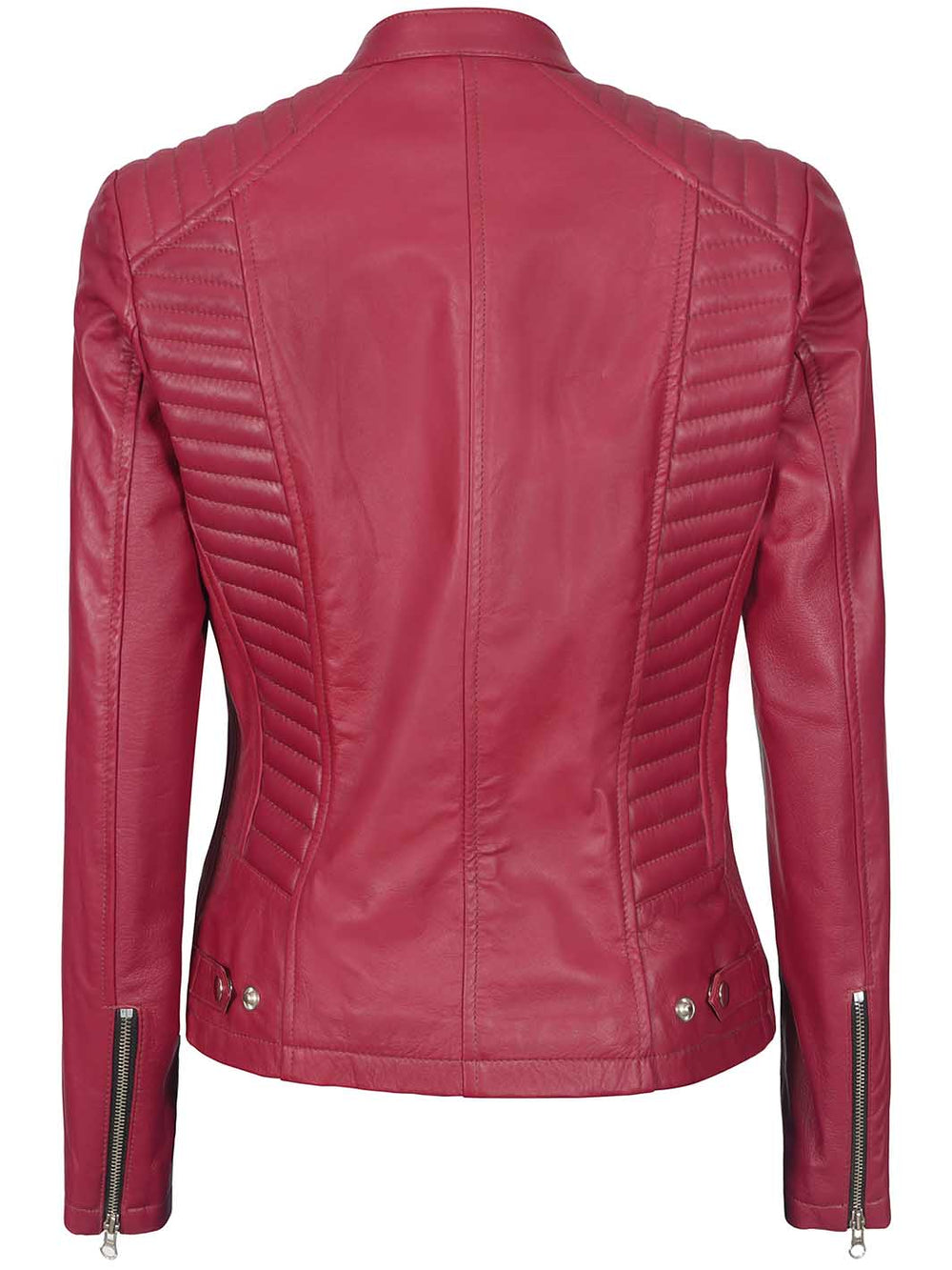 womens pink leather jacket