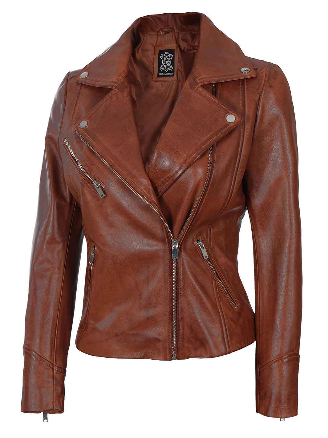 cognac leather jacket